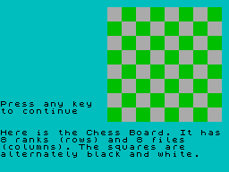 Chess Tutor 1 screenshot 2 for ZX Spectrum